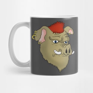 Punk pig face Mug